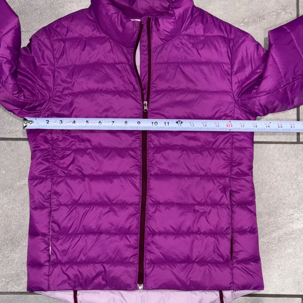 Old Navy Active Puffer Jacket‎ Girls XXL 16 Beetroot Purple Packable Zip Pockets